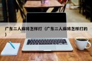 广东二人麻将怎样打（广东二人麻将怎样打的）