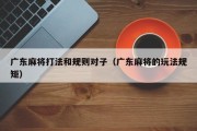 广东麻将打法和规则对子（广东麻将的玩法规矩）